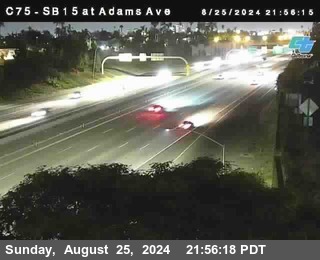 SB 15 at Adams Ave (On Ramp)