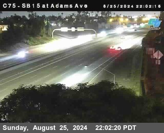 SB 15 at Adams Ave (On Ramp)