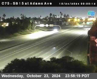 SB 15 at Adams Ave (On Ramp)