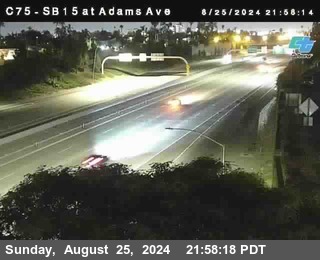 SB 15 at Adams Ave (On Ramp)