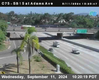 SB 15 at Adams Ave (On Ramp)