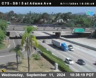 SB 15 at Adams Ave (On Ramp)