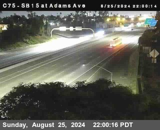 SB 15 at Adams Ave (On Ramp)