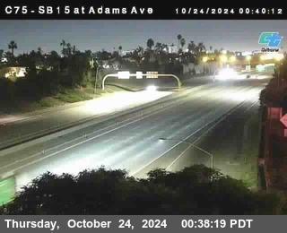 SB 15 at Adams Ave (On Ramp)