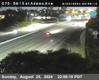 SB 15 at Adams Ave (On Ramp)