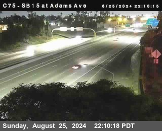 SB 15 at Adams Ave (On Ramp)