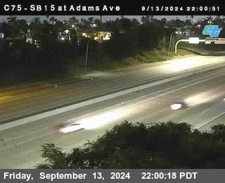 SB 15 at Adams Ave (On Ramp)