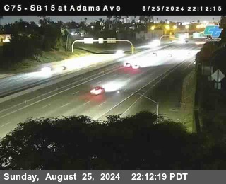 SB 15 at Adams Ave (On Ramp)