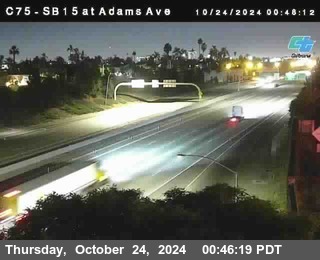 SB 15 at Adams Ave (On Ramp)