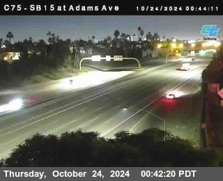 SB 15 at Adams Ave (On Ramp)