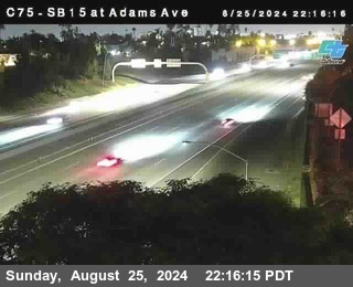 SB 15 at Adams Ave (On Ramp)