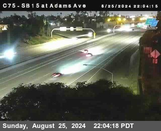 SB 15 at Adams Ave (On Ramp)