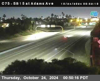 SB 15 at Adams Ave (On Ramp)