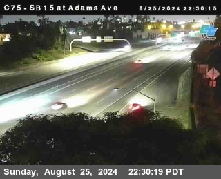 SB 15 at Adams Ave (On Ramp)