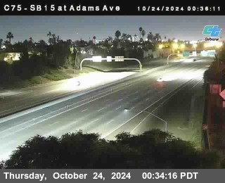 SB 15 at Adams Ave (On Ramp)