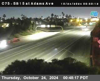 SB 15 at Adams Ave (On Ramp)