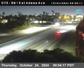 SB 15 at Adams Ave (On Ramp)