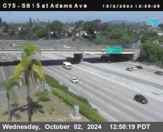 SB 15 at Adams Ave (On Ramp)