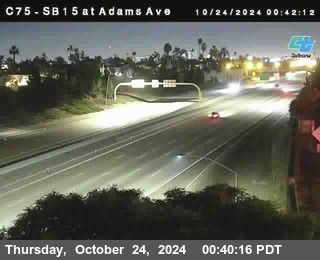 SB 15 at Adams Ave (On Ramp)