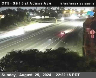 SB 15 at Adams Ave (On Ramp)