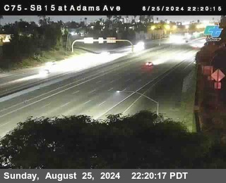 SB 15 at Adams Ave (On Ramp)