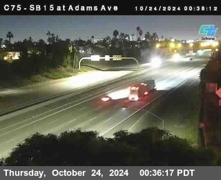 SB 15 at Adams Ave (On Ramp)