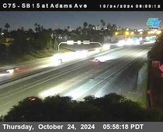 SB 15 at Adams Ave (On Ramp)