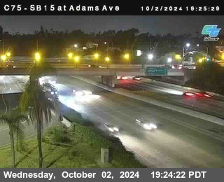 SB 15 at Adams Ave (On Ramp)