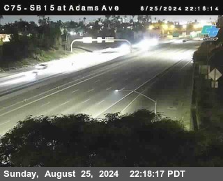 SB 15 at Adams Ave (On Ramp)