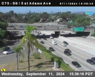 SB 15 at Adams Ave (On Ramp)