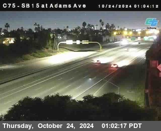 SB 15 at Adams Ave (On Ramp)