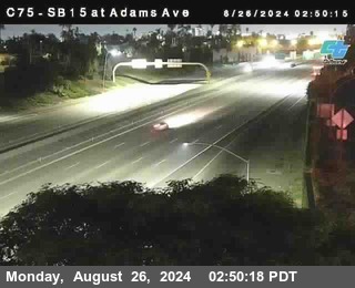 SB 15 at Adams Ave (On Ramp)