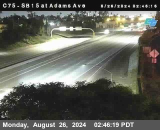 SB 15 at Adams Ave (On Ramp)