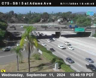 SB 15 at Adams Ave (On Ramp)