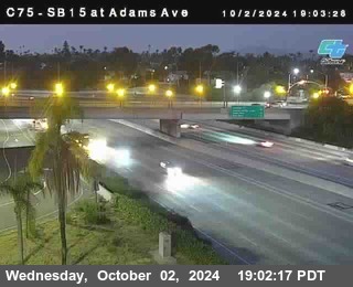 SB 15 at Adams Ave (On Ramp)