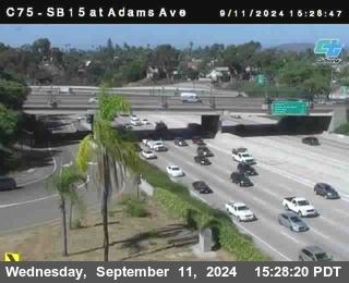 SB 15 at Adams Ave (On Ramp)