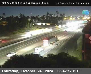 SB 15 at Adams Ave (On Ramp)