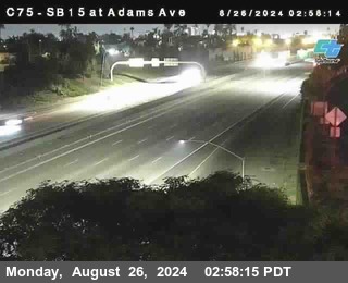 SB 15 at Adams Ave (On Ramp)