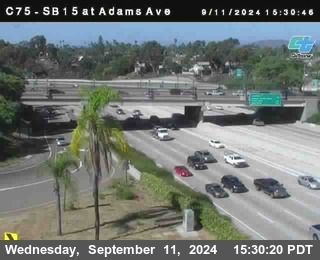 SB 15 at Adams Ave (On Ramp)