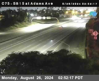 SB 15 at Adams Ave (On Ramp)