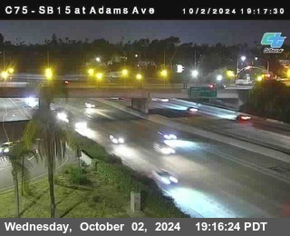 SB 15 at Adams Ave (On Ramp)