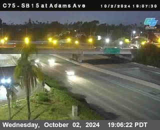 SB 15 at Adams Ave (On Ramp)