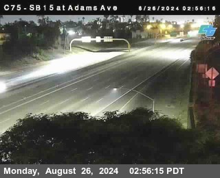 SB 15 at Adams Ave (On Ramp)