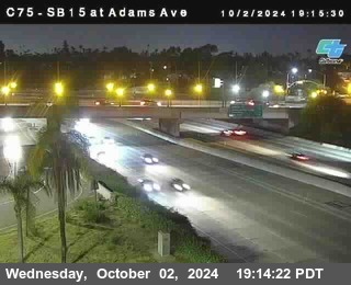 SB 15 at Adams Ave (On Ramp)