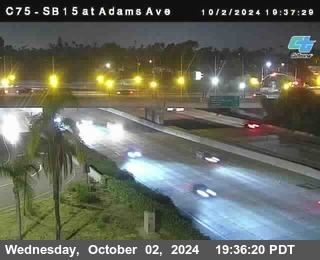 SB 15 at Adams Ave (On Ramp)