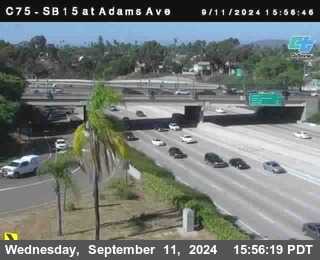 SB 15 at Adams Ave (On Ramp)