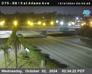 SB 15 at Adams Ave (On Ramp)