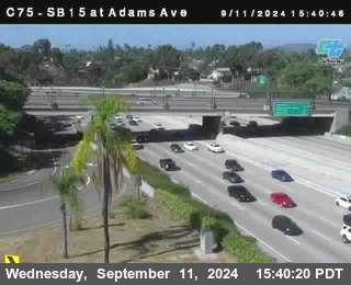 SB 15 at Adams Ave (On Ramp)