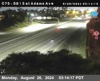 SB 15 at Adams Ave (On Ramp)