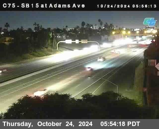 SB 15 at Adams Ave (On Ramp)